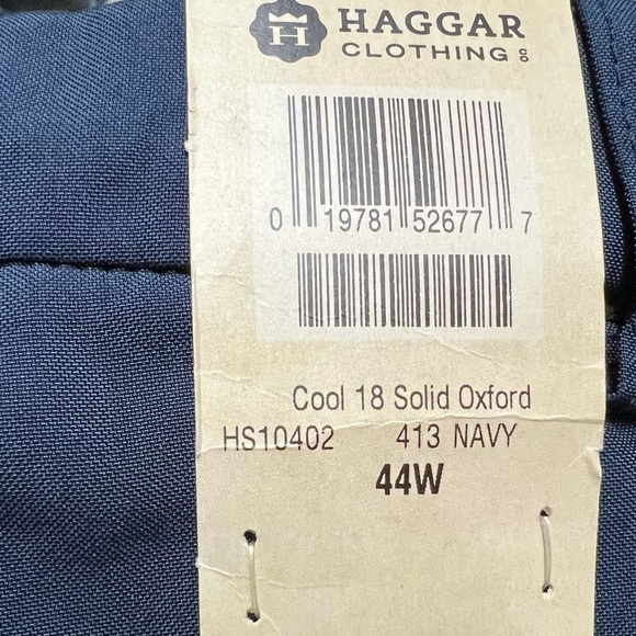 Haggar Navy Performance Shorts Moisture Wicking Size 44W/9.5” - Picture 5 of 6